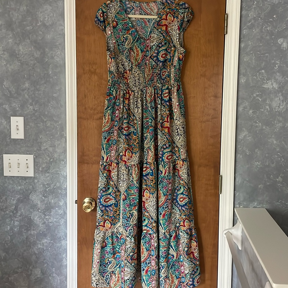 Multi color long dress